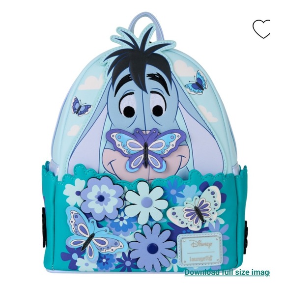 Loungefly Winnie the Pooh Floral Eeyore Mini Backpack (NWT) - Picture 1 of 5
